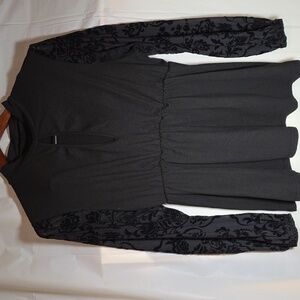 Black high neck long sleeve top